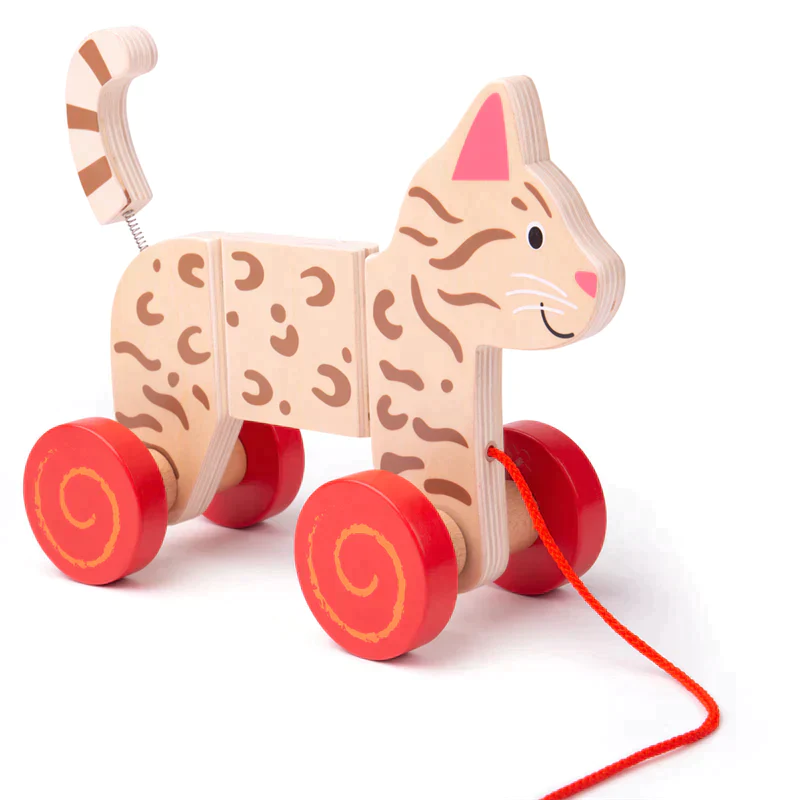 Gato de Puxar | Aluguel de brinquedos educativos por assinatura é com o Clube.toys!