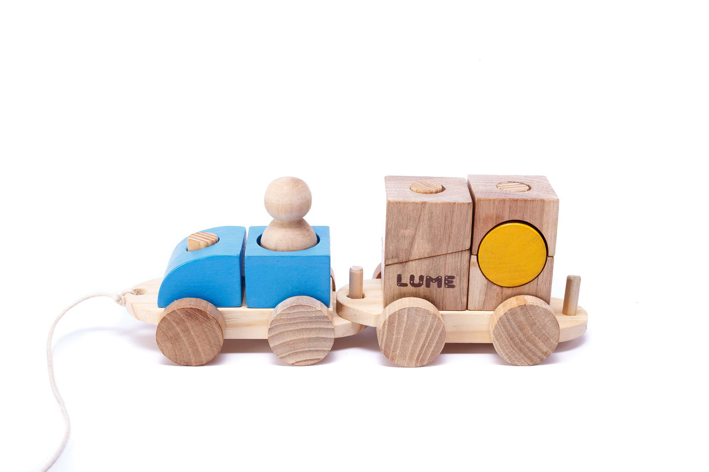 Carretinha de Encaixe | Aluguel de brinquedos educativos por assinatura é com o Clube.toys!